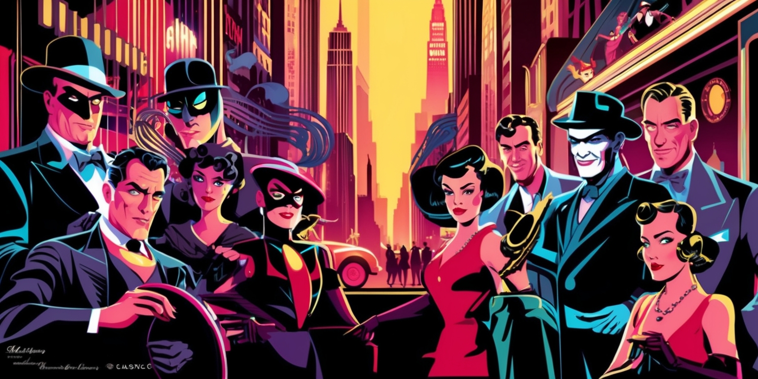 Revitalizing Legends: A Bold 1940s Twist on Iconic Characters image