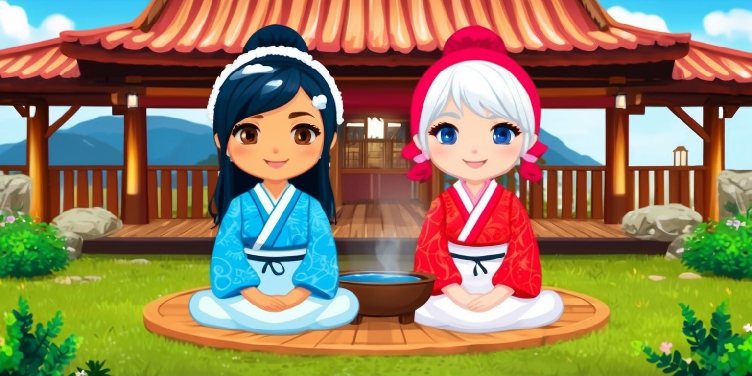 Onsen and Girls idle RPG game