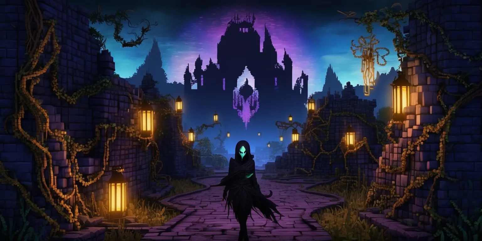 Gothic Pixel Odyssey: Unraveling the Haunting Labyrinth of an Enchanted Island image